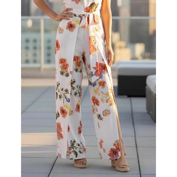 Alex Marie Floral Jumpsuit Women’s Size 2 Wide-Leg Summer - Picture 2 of 9